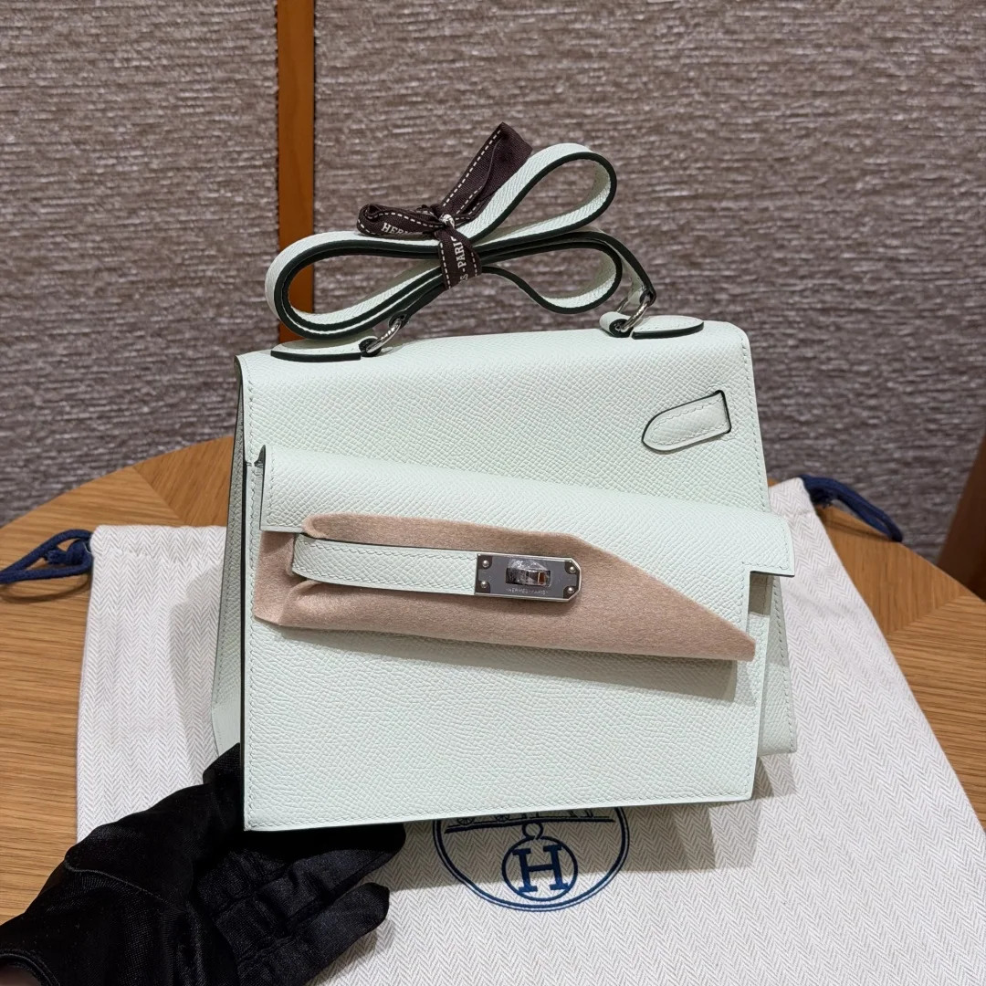 에르메스 켈리 20 에뽀 가죽 실버 하드웨어 가방 상세 이미지 1