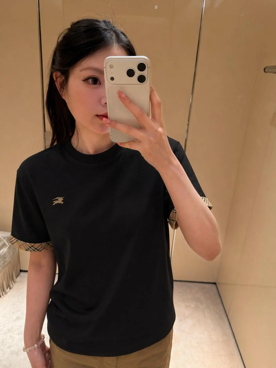 버버리 여성 반팔 티셔츠 151878