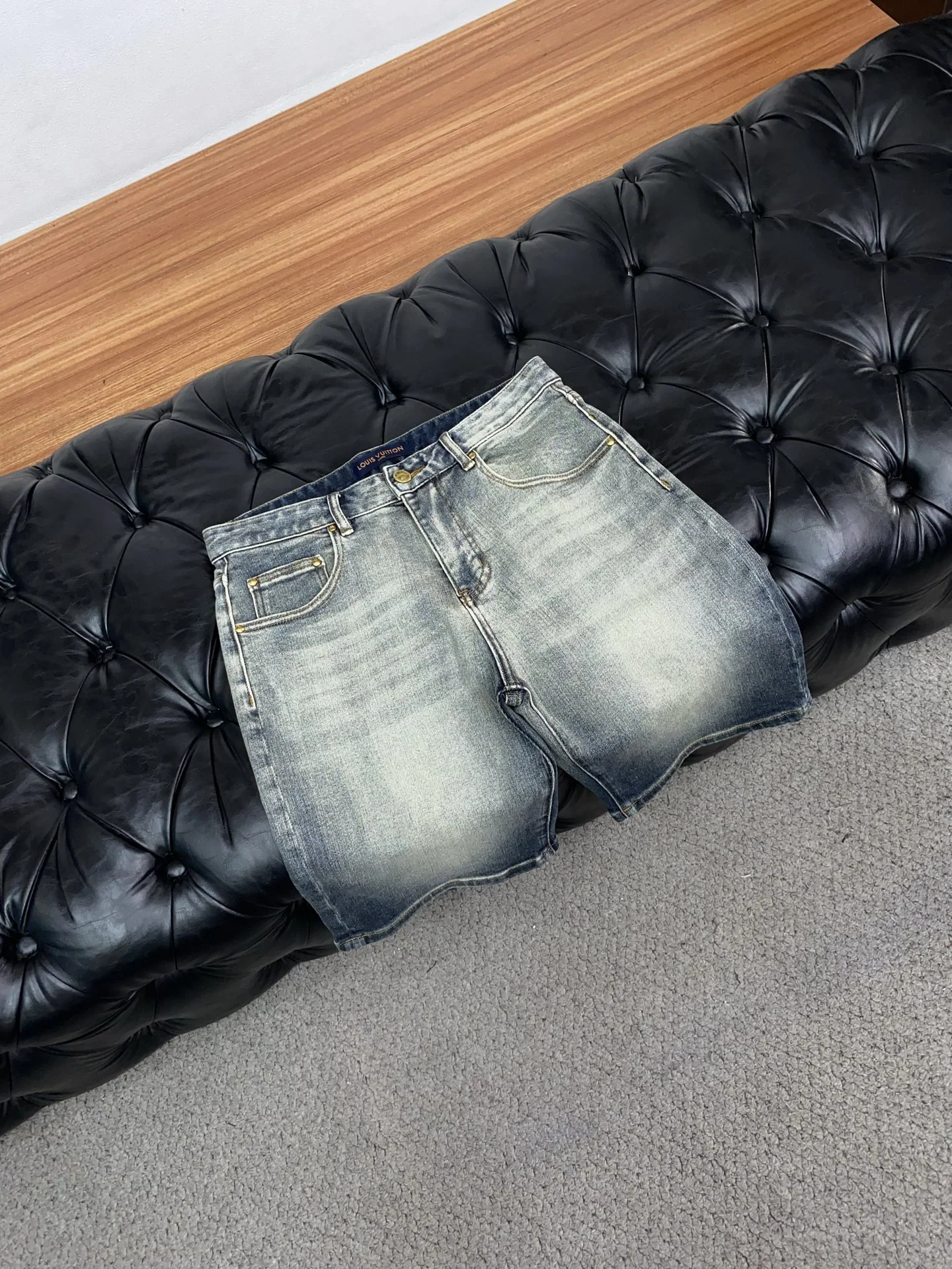 루이비통 데님 남성 반바지 상세 이미지 6