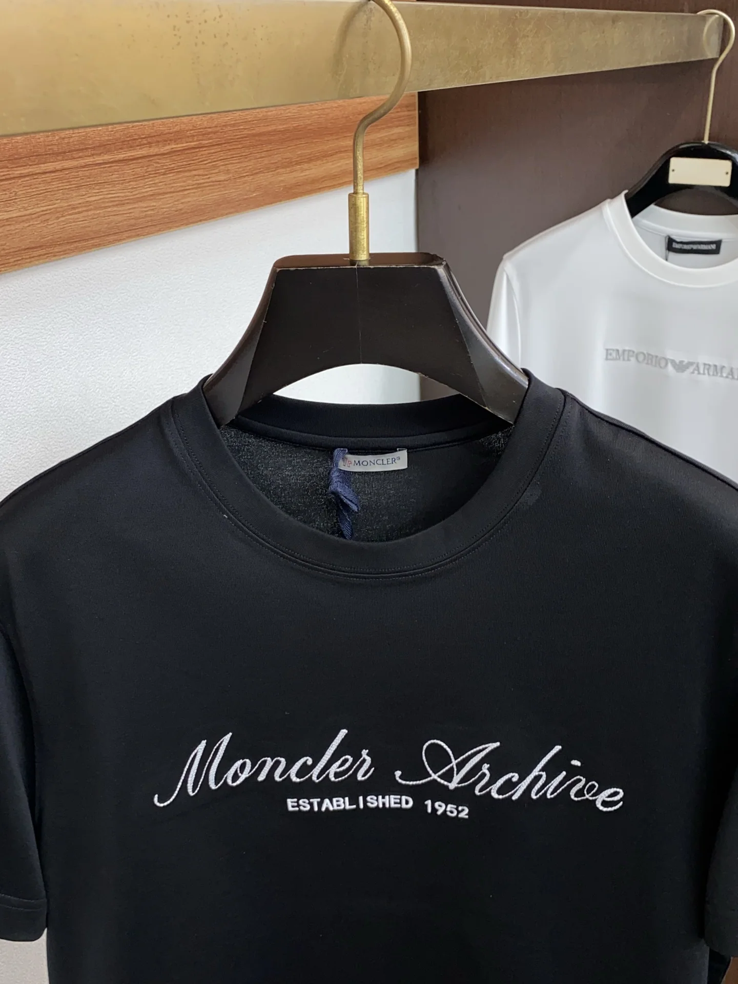 몽클레어 26 SS 면 크루넥 반팔 티셔츠 남성용 P250 상세 이미지 3