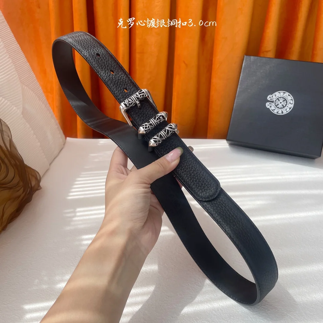 크롬하츠 켈틱 드래곤 스털링 실버 롤러 버클 벨트 상세 이미지 6