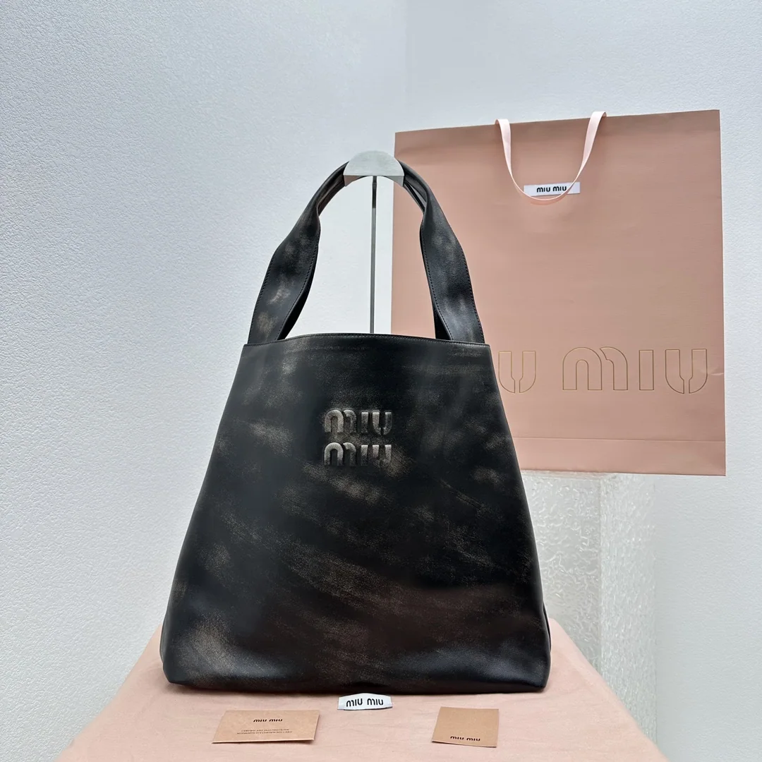 미우미우 램스킨 빈티지 브라운 호보 숄더백 상세 이미지 1