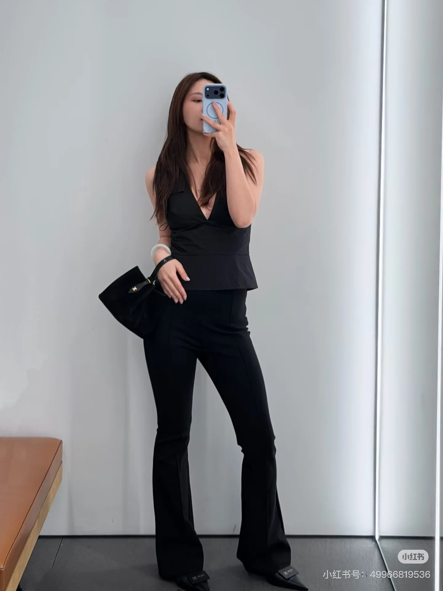셀린느 슬림핏 플레어 여성 바지 26 SS 상세 이미지 1