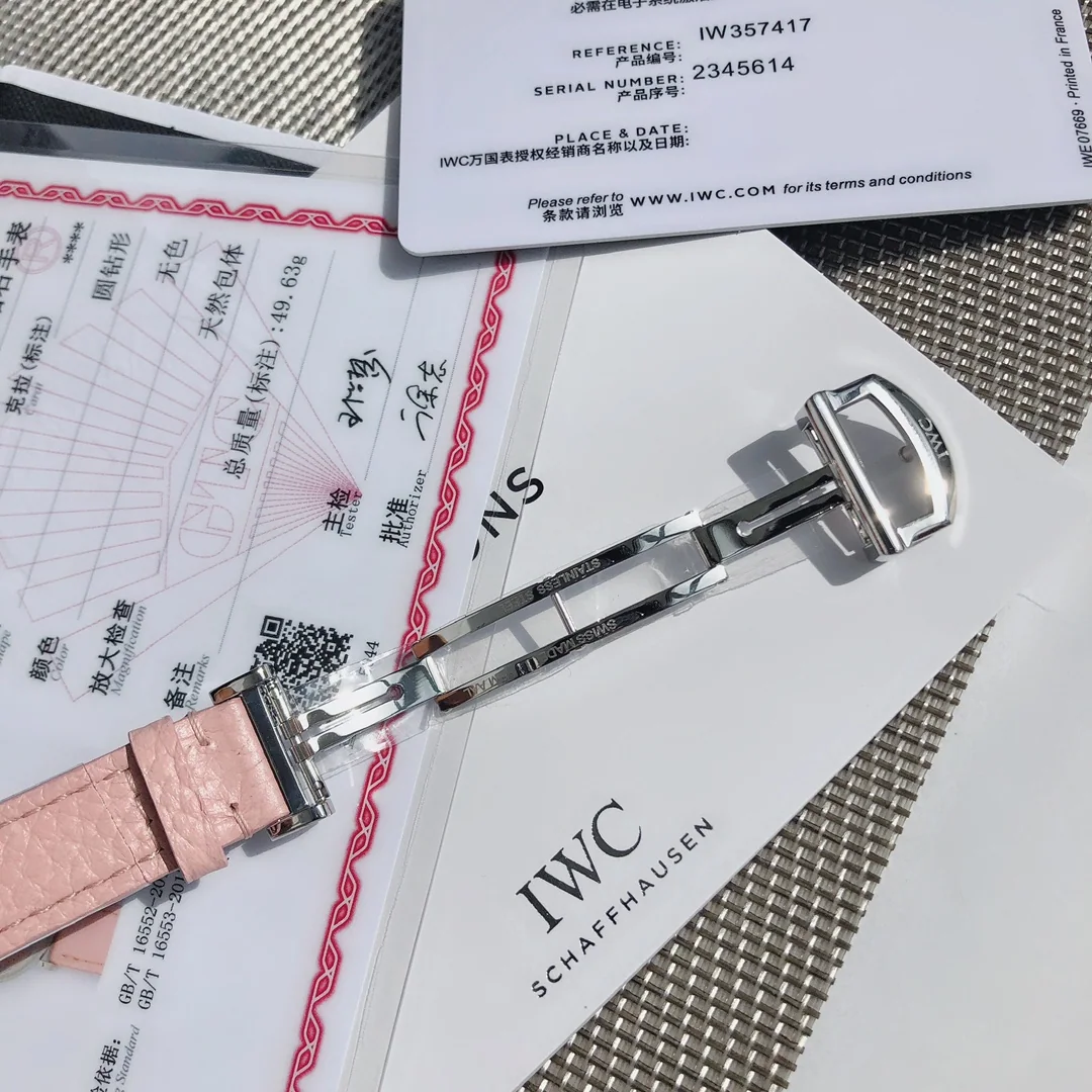 IWC 포르토피노 핑크 다이얼 여성 시계 상세 이미지 9