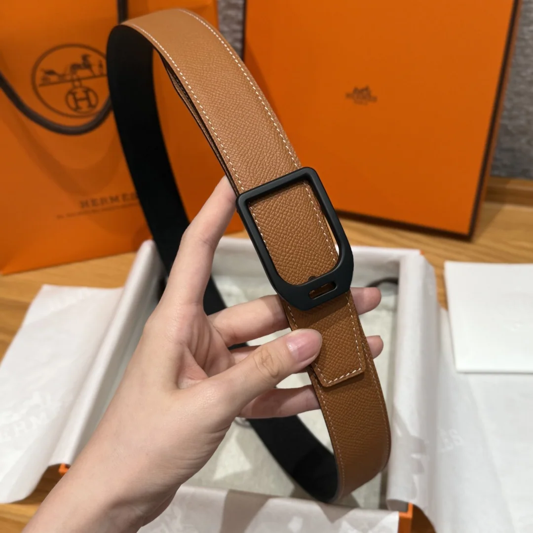 에르메스 조키 버클 앱송 가죽 벨트 상세 이미지 4