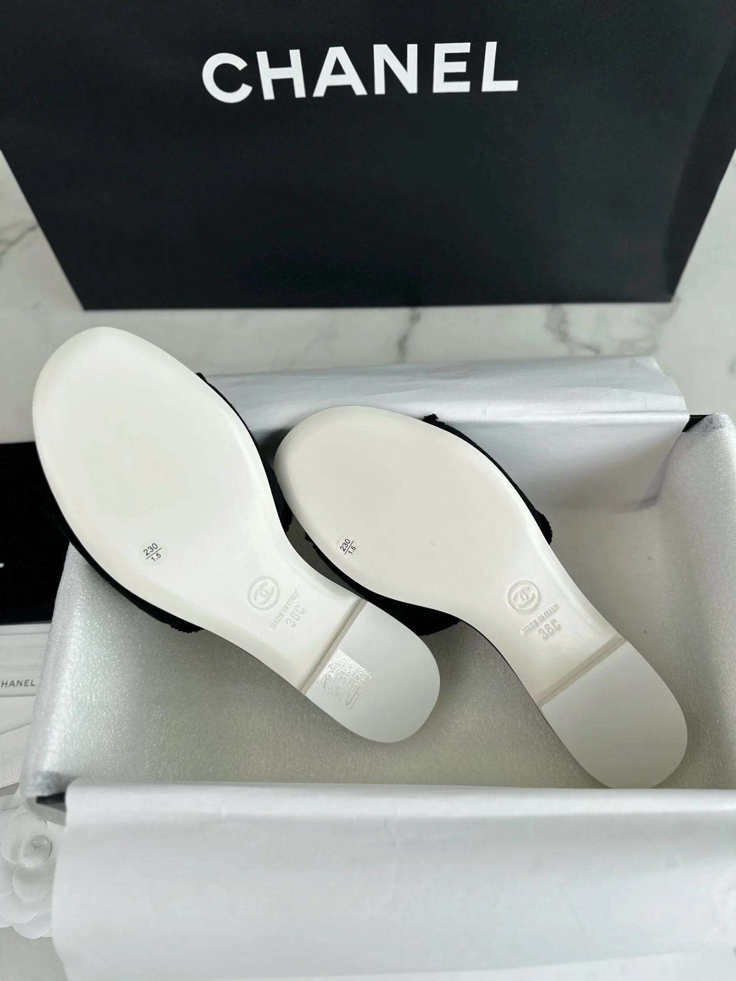 샤넬 24 C 블랙 더블 C 자수 슬리퍼 3362 상세 이미지 9
