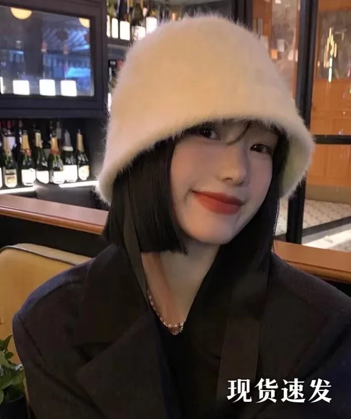 디올 CD 토끼 모피 어부 모자 상세 이미지 1