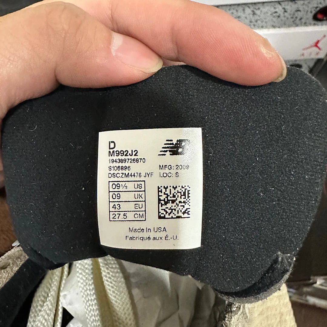 뉴발란스 [ZOK] 992 M992J2 202034 New Balance 992 JJJJound Grey 상세 이미지 2