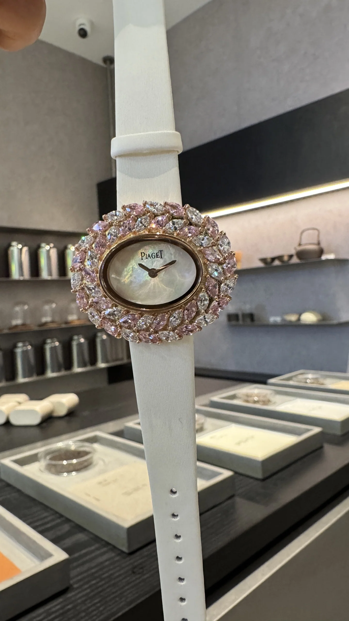 피아제 하이주얼리 18 K 골드 마퀴즈 다이아 여성 시계 레플리카 45394 Piaget 상세 이미지 5