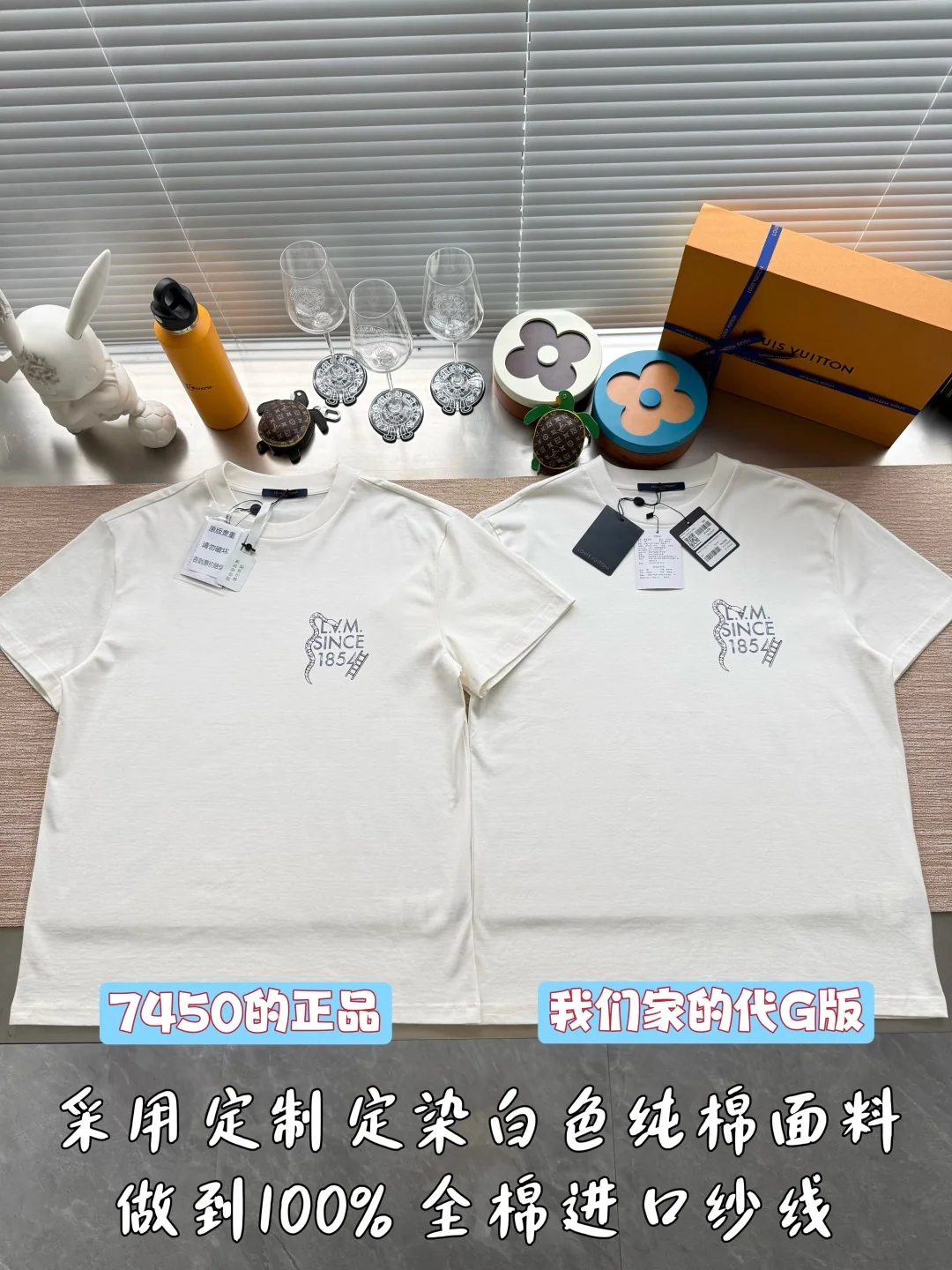 루이비통 로고 프린트 여성 반팔 티셔츠 2025 SS 상세 이미지 1