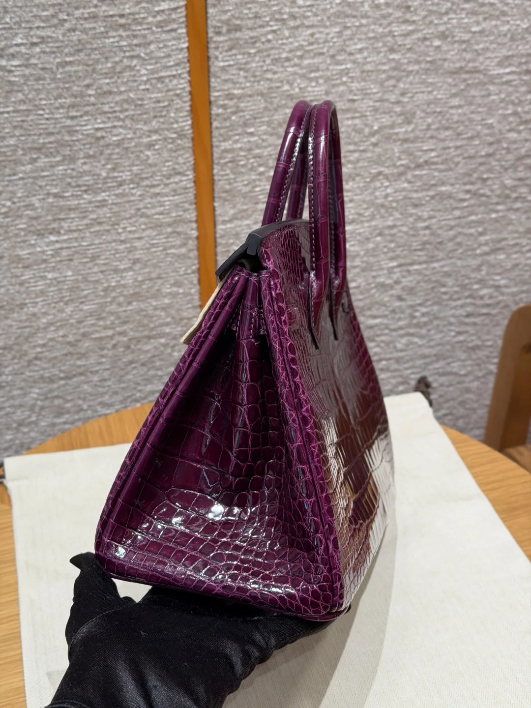 에르메스 버킨 25 cm 미시시피 악어가죽 가방 상세 이미지 4