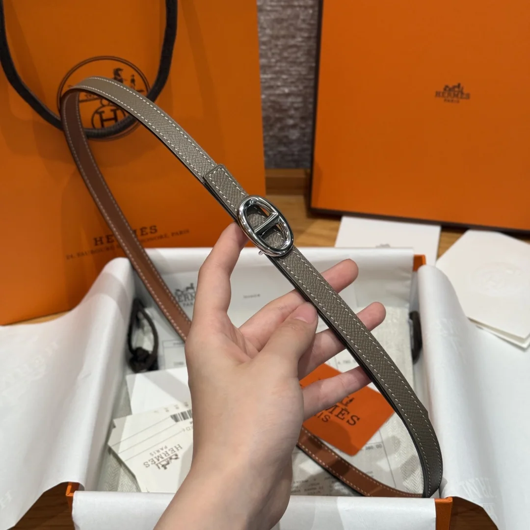에르메스 마이용H 양면 가죽 벨트 상세 이미지 3