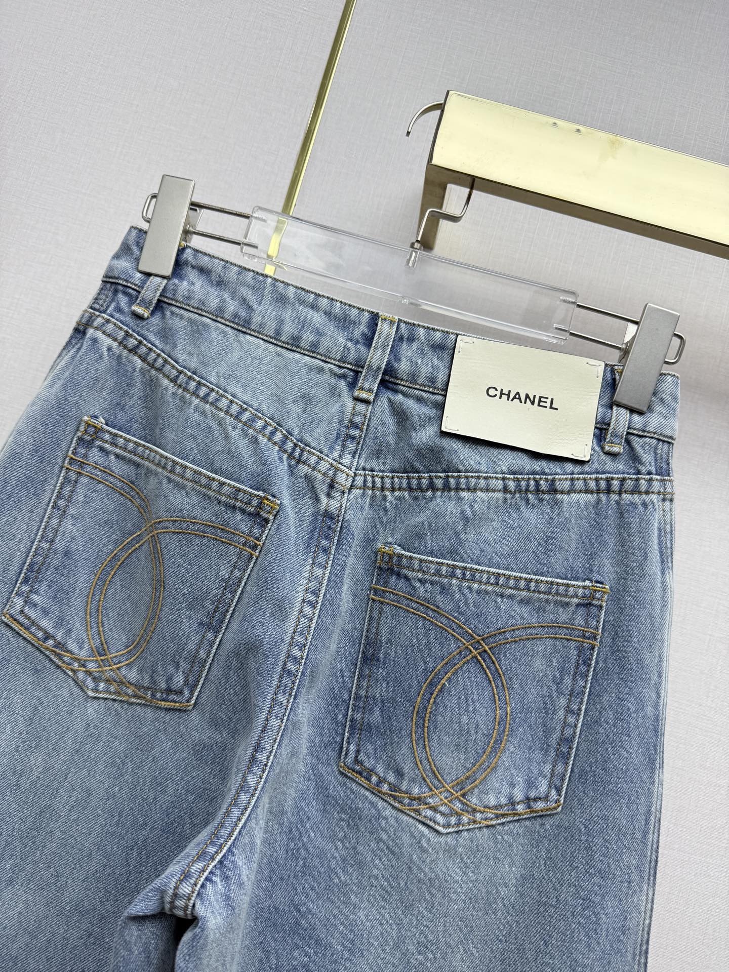 샤넬 데님 크롭 와이드 팬츠 상세 이미지 8