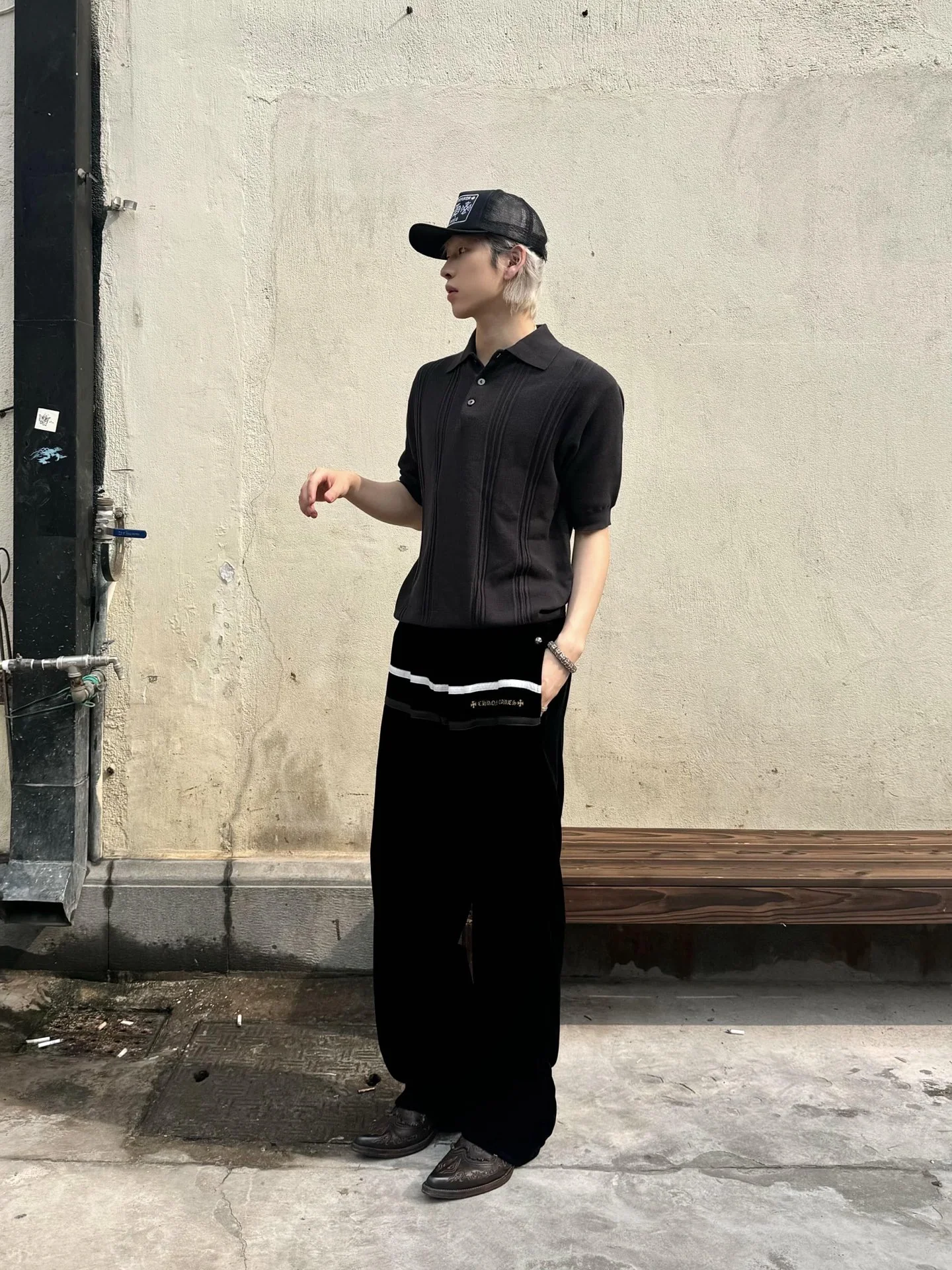 크롬하츠 925 소드 지퍼 벨벳 재킷 세트 상세 이미지 9