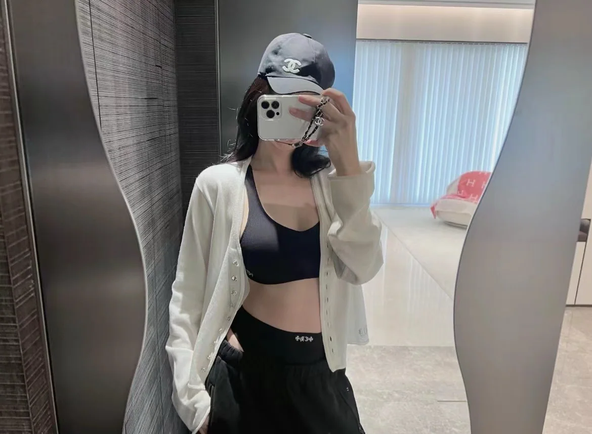 크롬하츠 산스크리트어 프린트 여성 스포츠 언더웨어 세트 상세 이미지 34