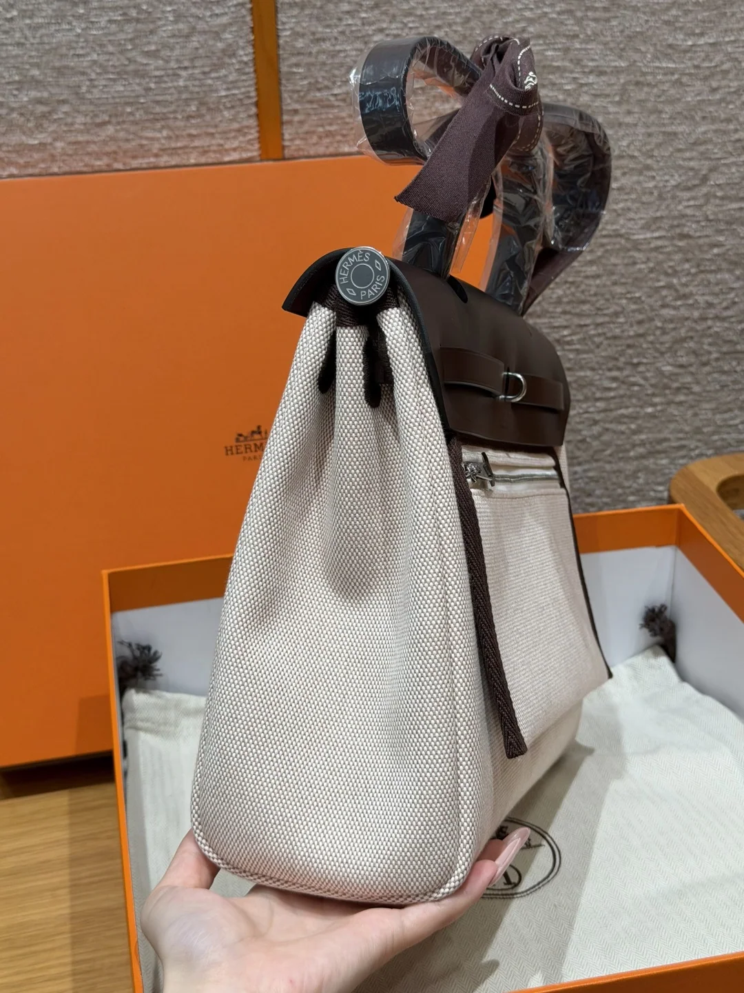 에르메스 하버 캔버스 가방 상세 이미지 4