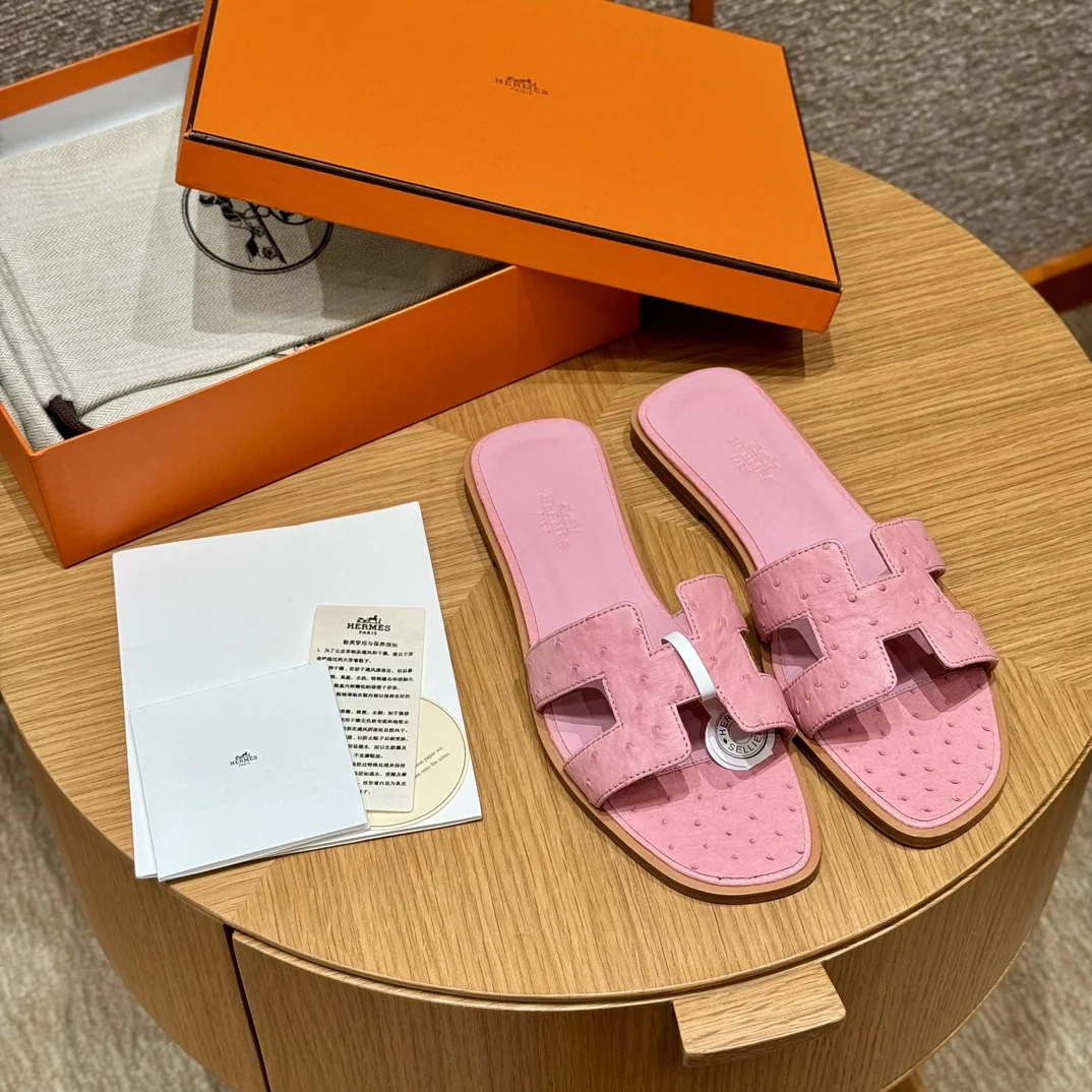 에르메스 오란 타조 가죽 샌달 상세 이미지 8