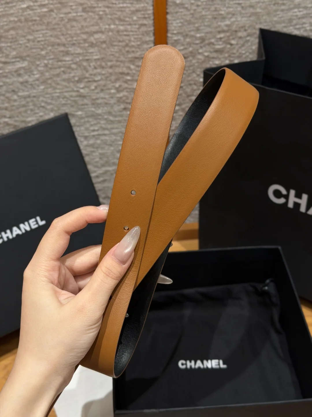 샤넬 리버시블 카프스킨 버클 벨트 상세 이미지 7