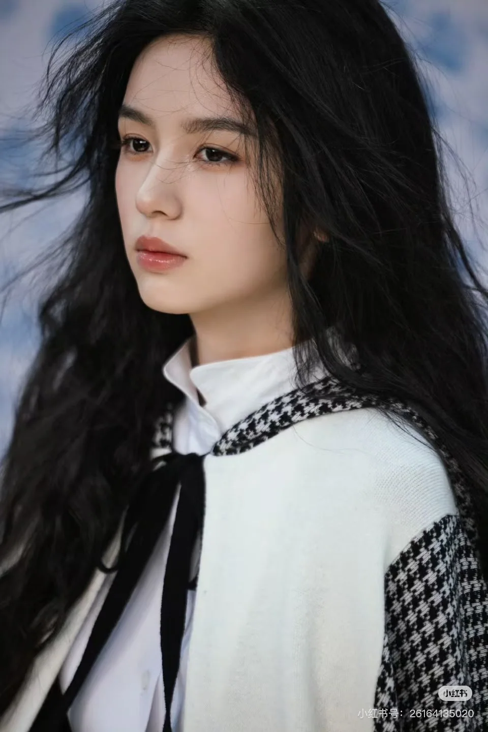 디올 하운드투스 울 캐시미어 케이프 여성 의류 상세 이미지 5