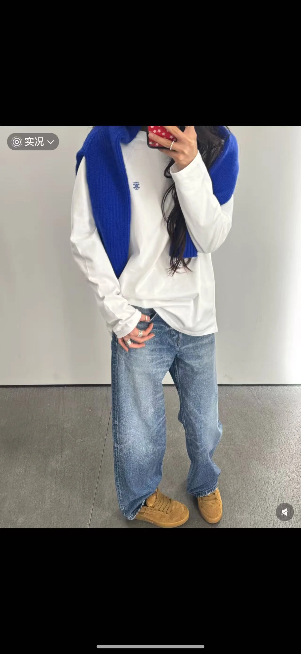 셀린느 마이크로 로고 자수 남성 긴팔 티셔츠 26SS 상세 이미지 16