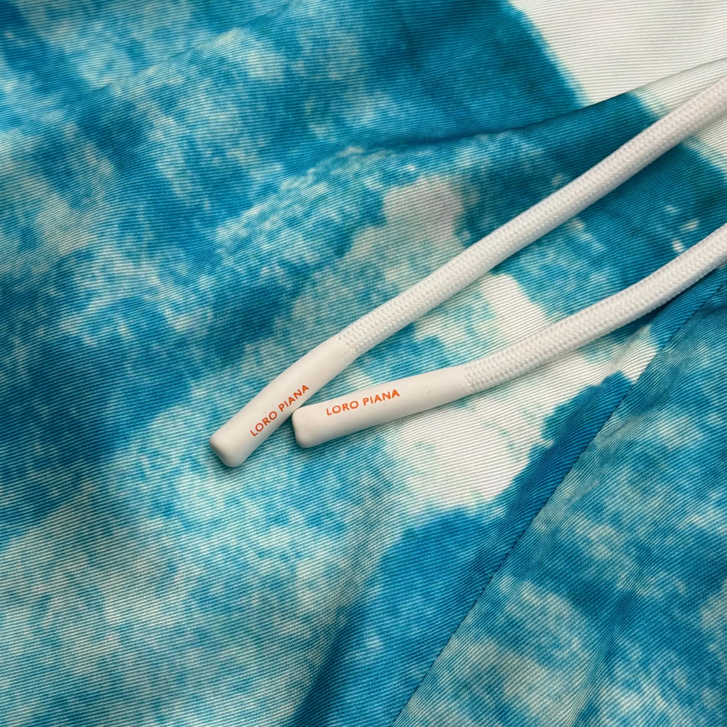 로로피아나 라 피시나 프린트 뽕나무 실크 남성 반바지 상세 이미지 17