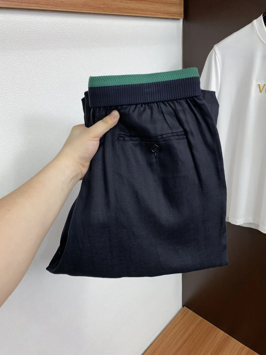 로로피아나 남성 린넨 스트레이트 바지 156564