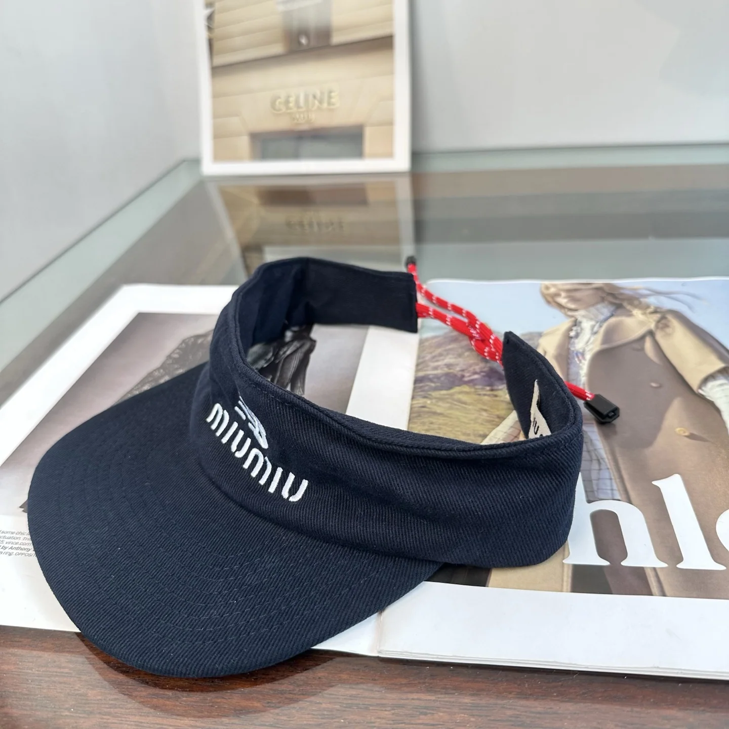 미우미우 써머 바이저 모자 상세 이미지 5
