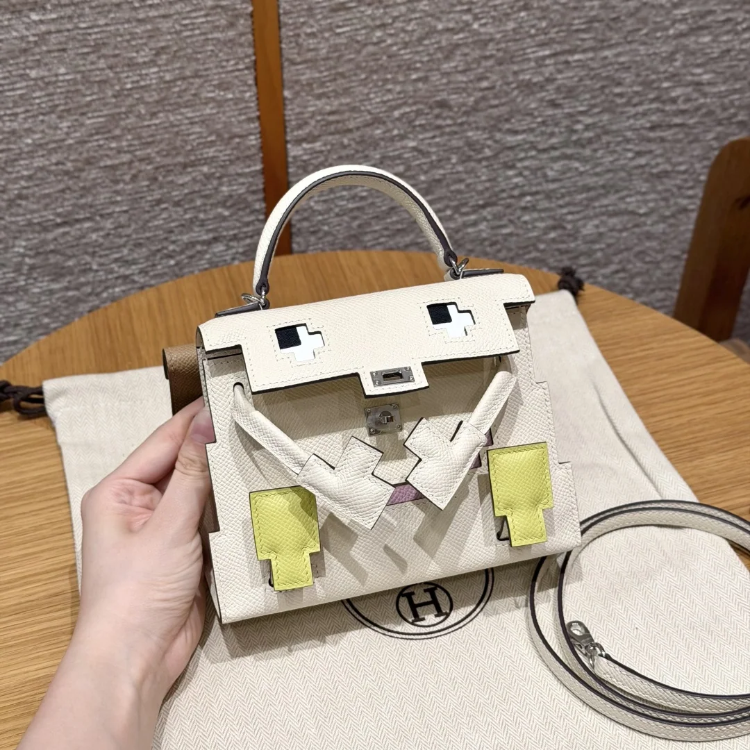 에르메스 켈리돌백 크림 화이트 실버 하드웨어 가방 상세 이미지 1