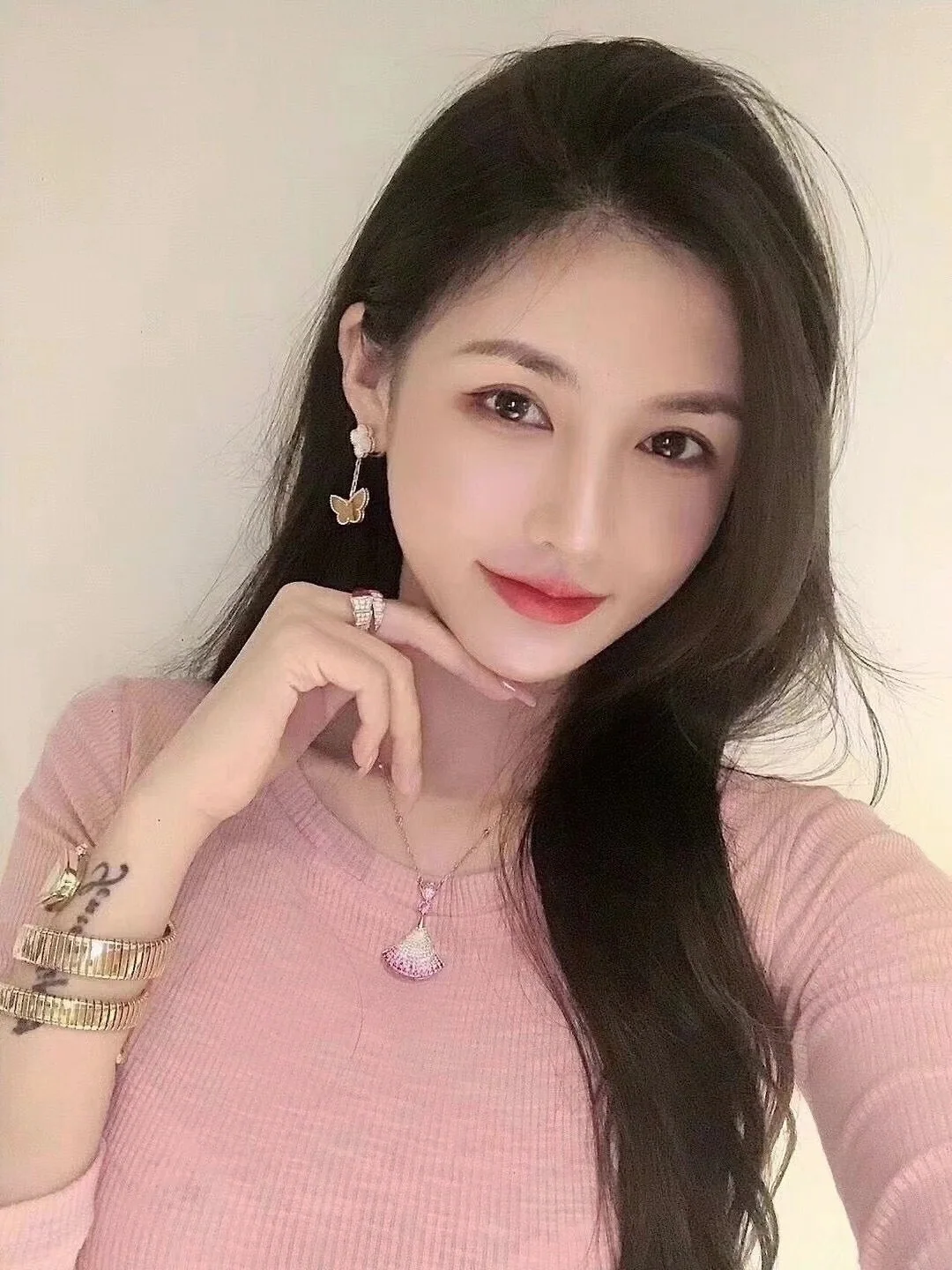 불가리 디바즈 드림 18 K 로즈 골드 목걸이 상세 이미지 3