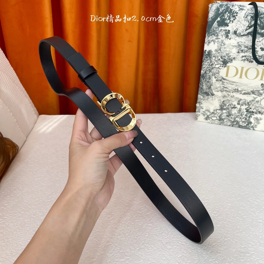 디올 CD 버클 가죽 벨트 상세 이미지 6