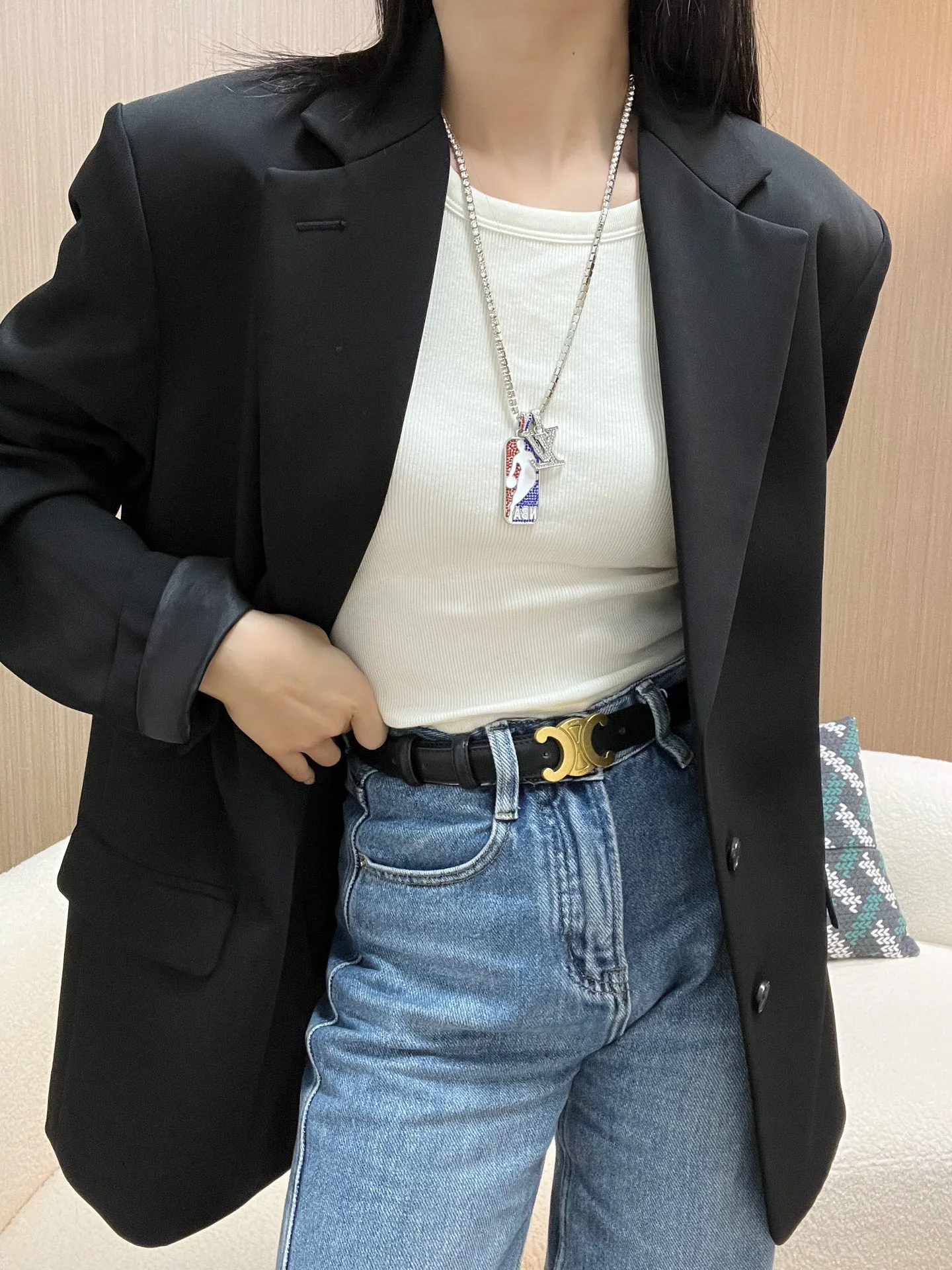 루이비통 NBA 콜라보 네임플레이트 목걸이 상세 이미지 4