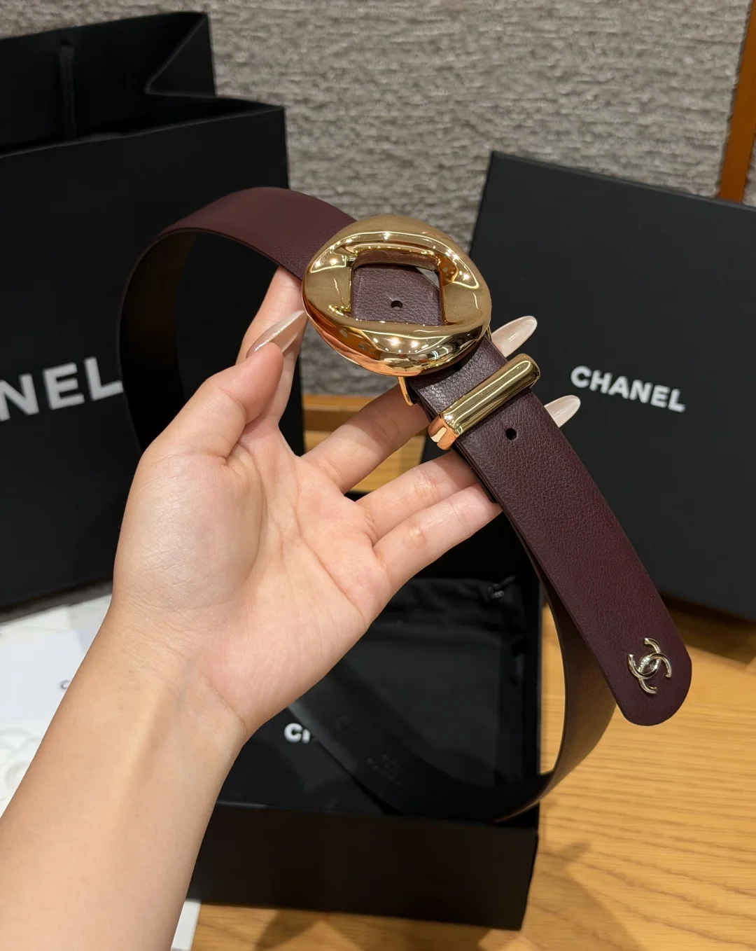 샤넬 레더 벨트 30mm 상세 이미지 3