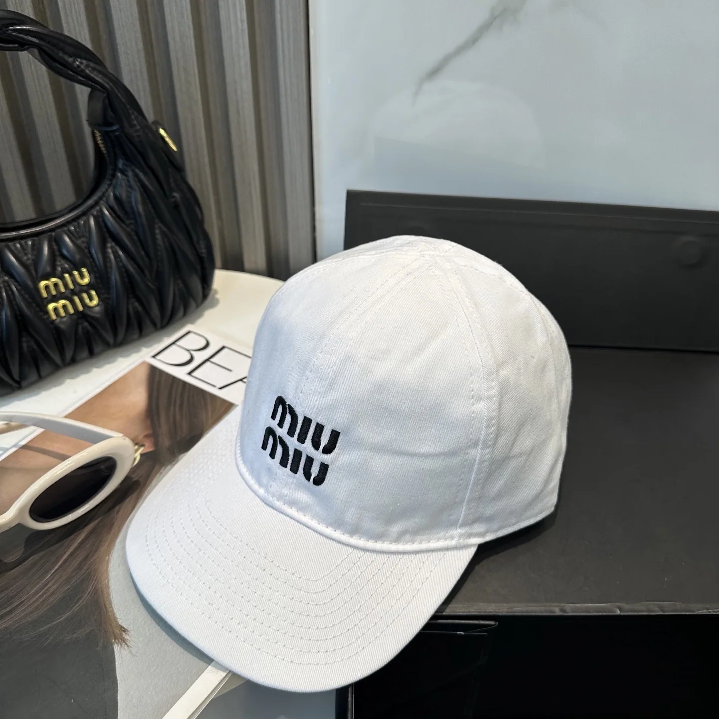 미우미우 모자 81113 Miu Miu Cap 상세 이미지 6