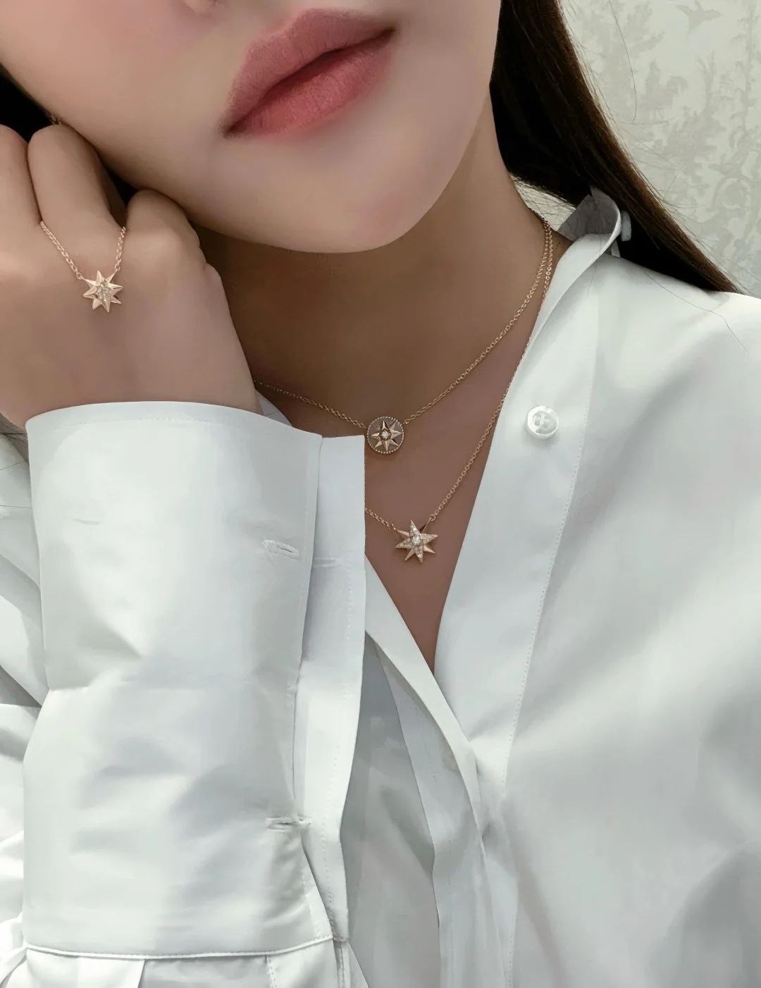 디올 에투알 데 방 로즈 골드 다이아몬드 목걸이 상세 이미지 3