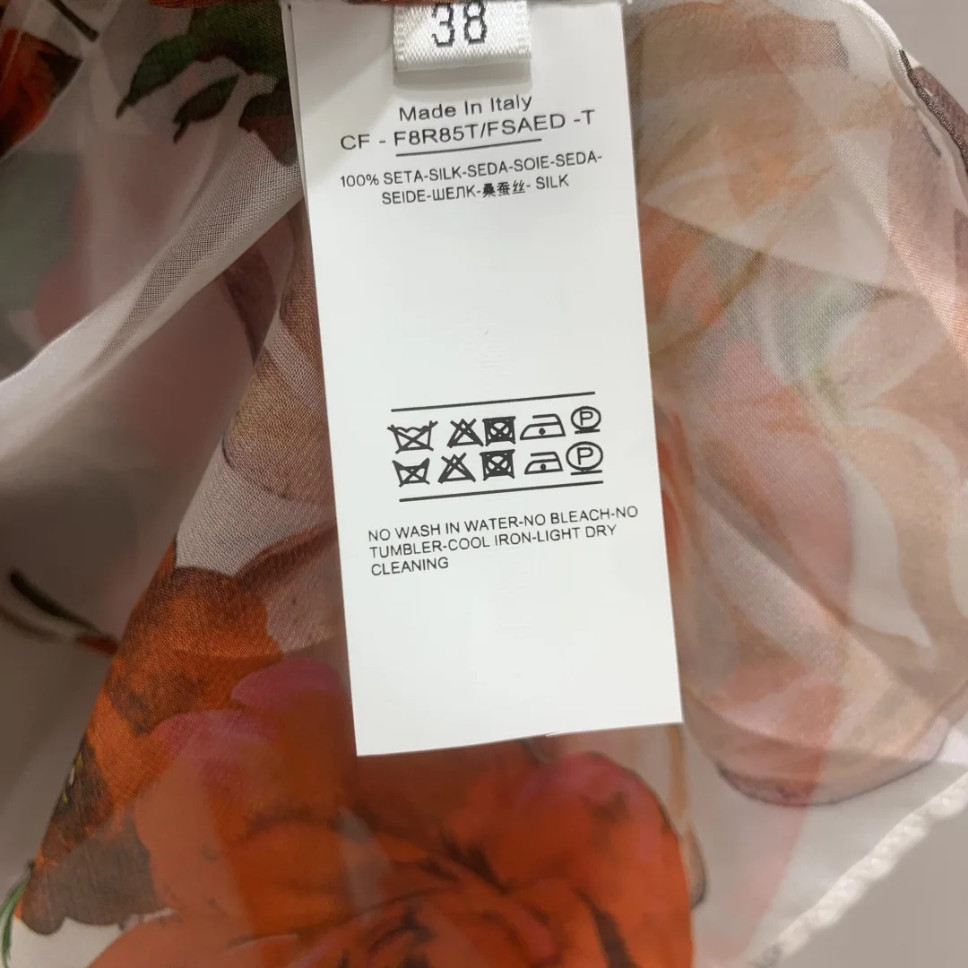 돌체앤가바나 실크 프린트 카라 셔츠 상세 이미지 8