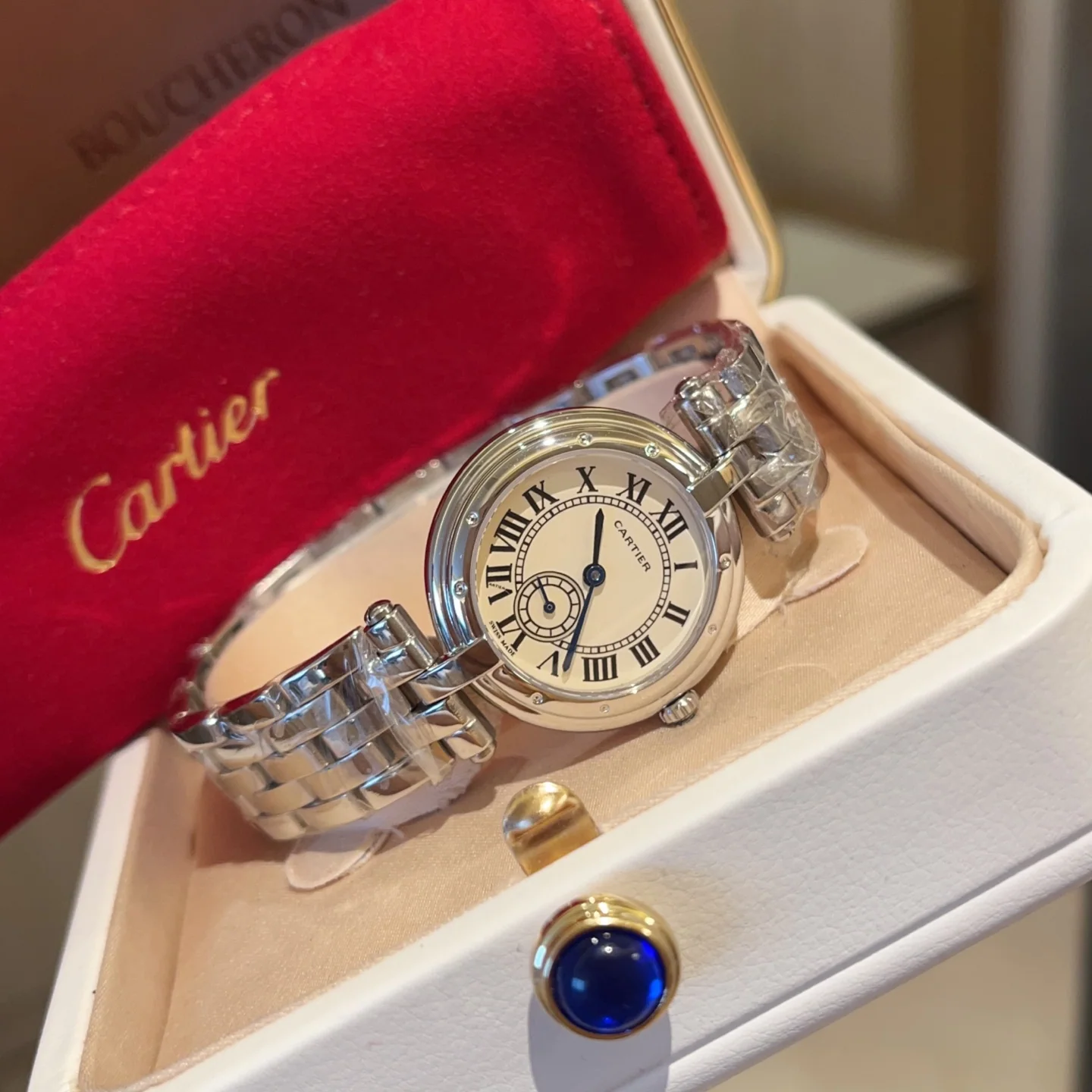 까르띠에 시계 사파이어 글라스 레플리카 42824 Cartier 상세 이미지 1