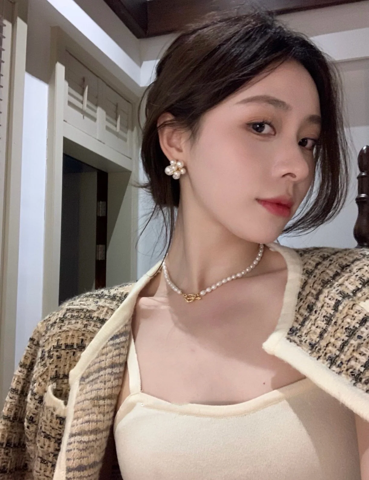 셀린느 컬러 비즈 플라워 귀걸이 상세 이미지 4