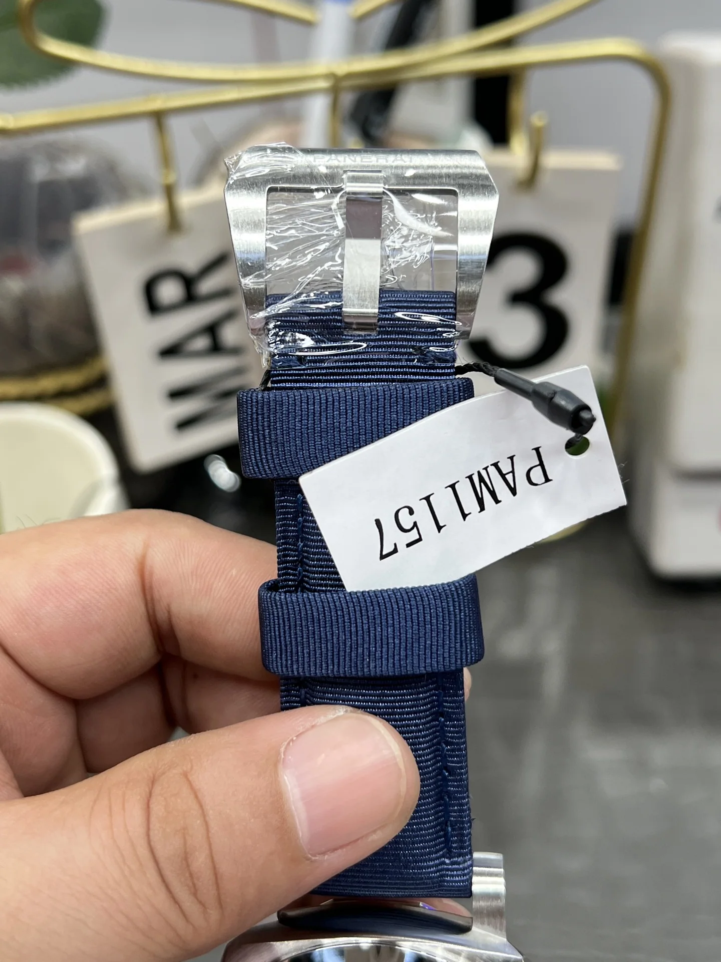 파네라이 PAM1157 블루 다이얼 자동 VS 공장 레플리카 43762 Panerai 상세 이미지 8