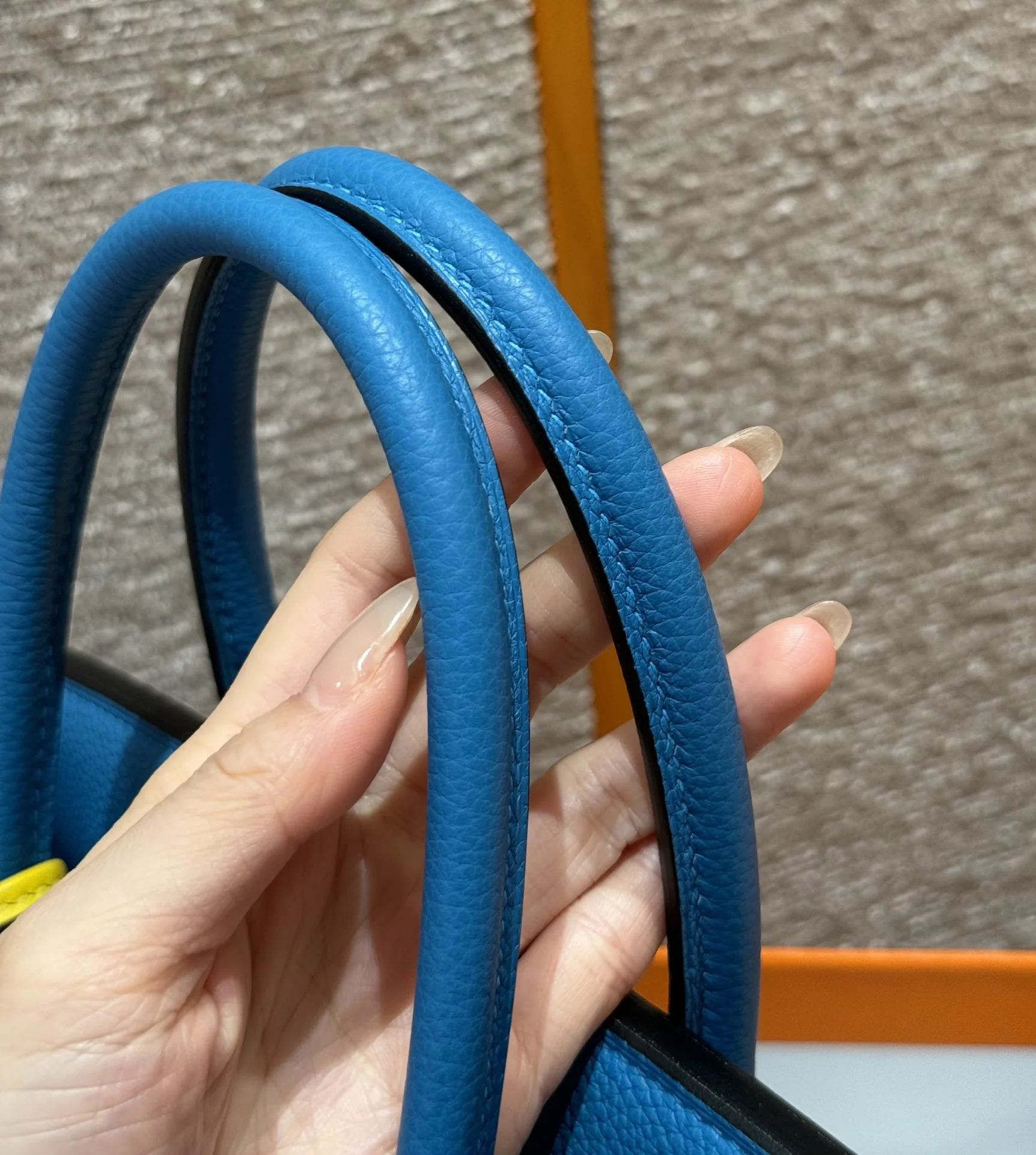 에르메스 버킨 30 블루 프리다 토고 가죽 가방 상세 이미지 7