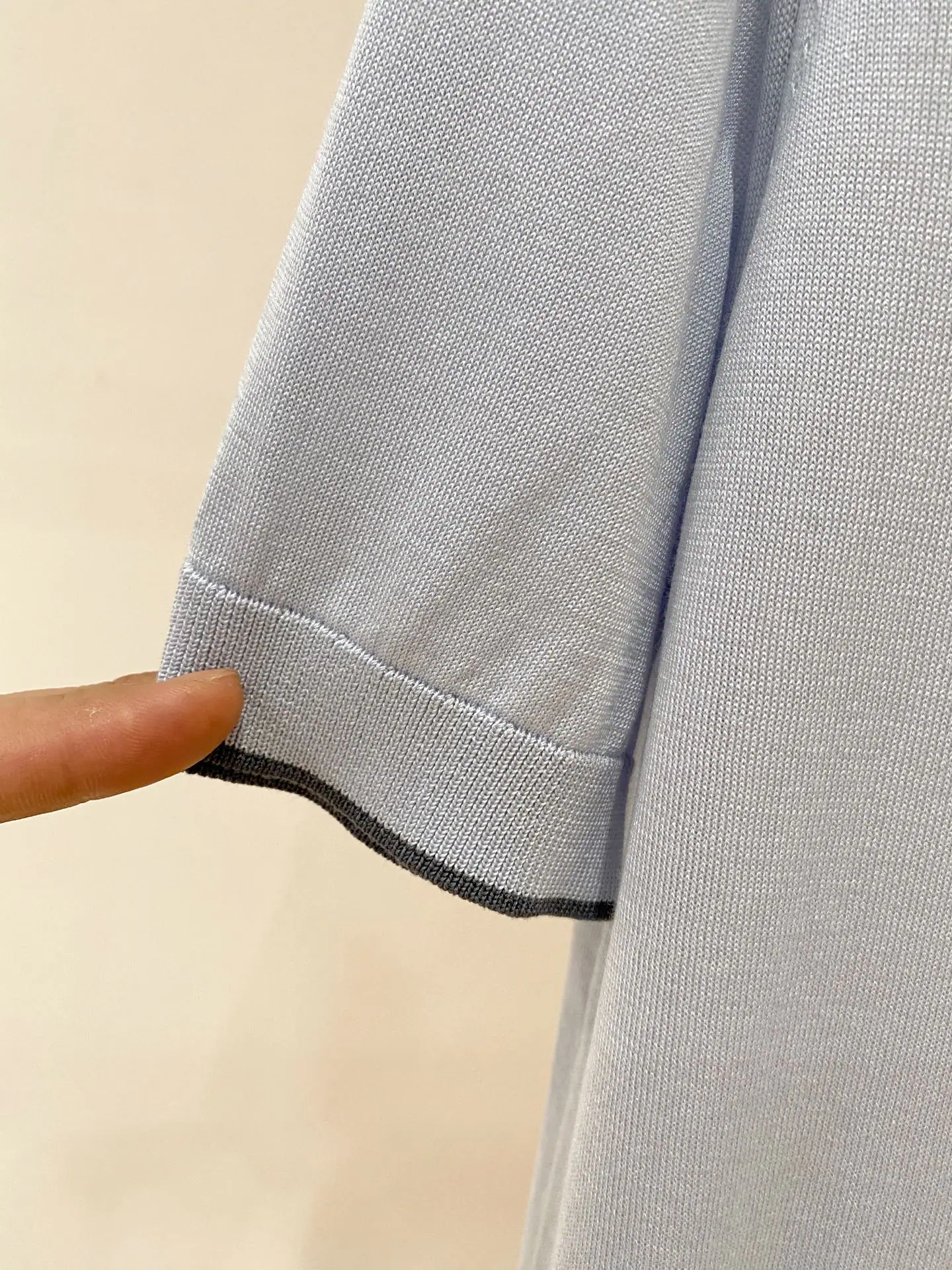 로로피아나 아세테이트 혼방 남성 반팔 티셔츠 상세 이미지 7