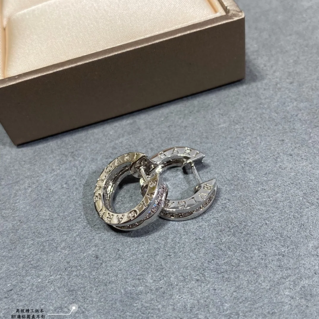 불가리 18 K 골드 다이아몬드 귀걸이 상세 이미지 9