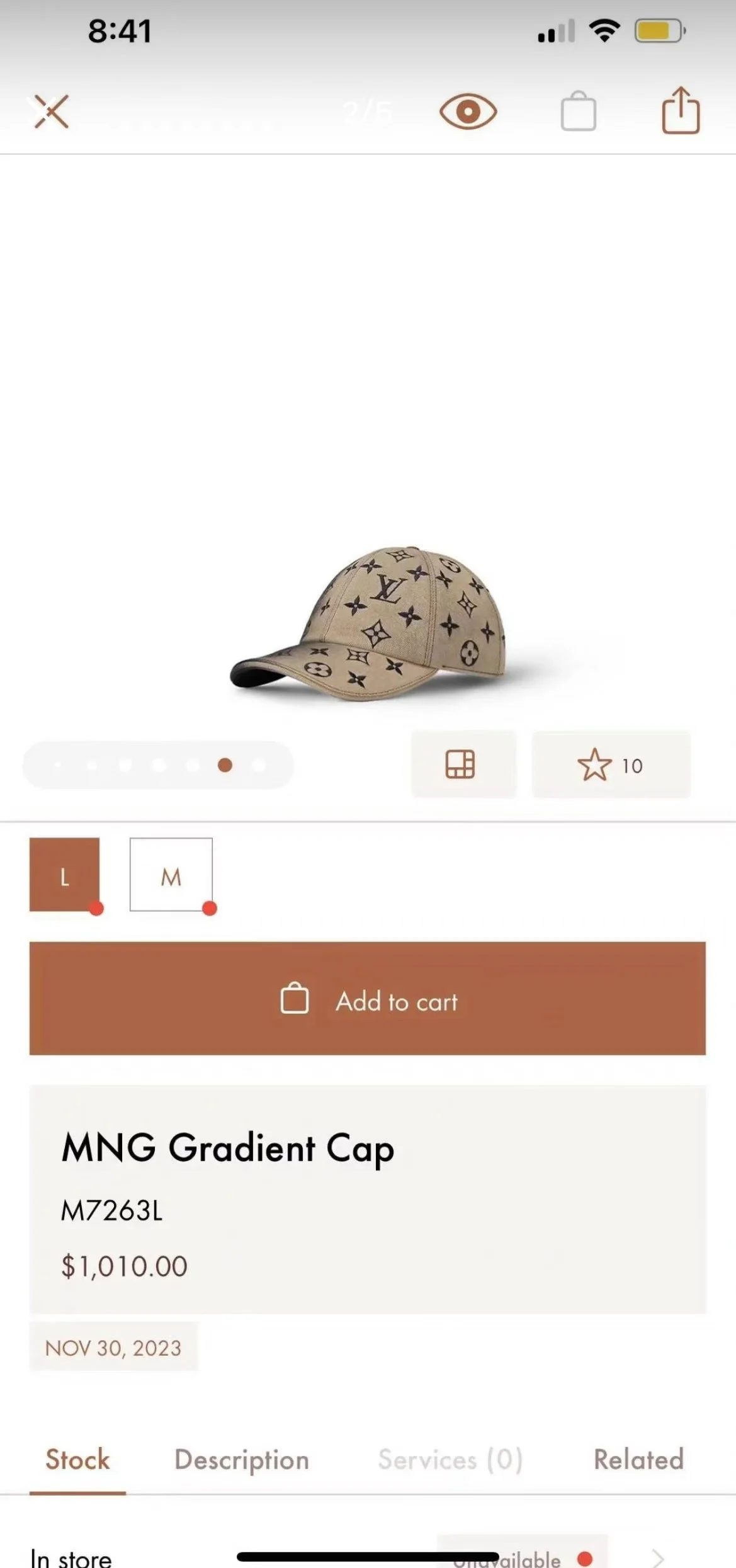 루이비통 모자 79299 Louis Vuitton Cap 상세 이미지 1