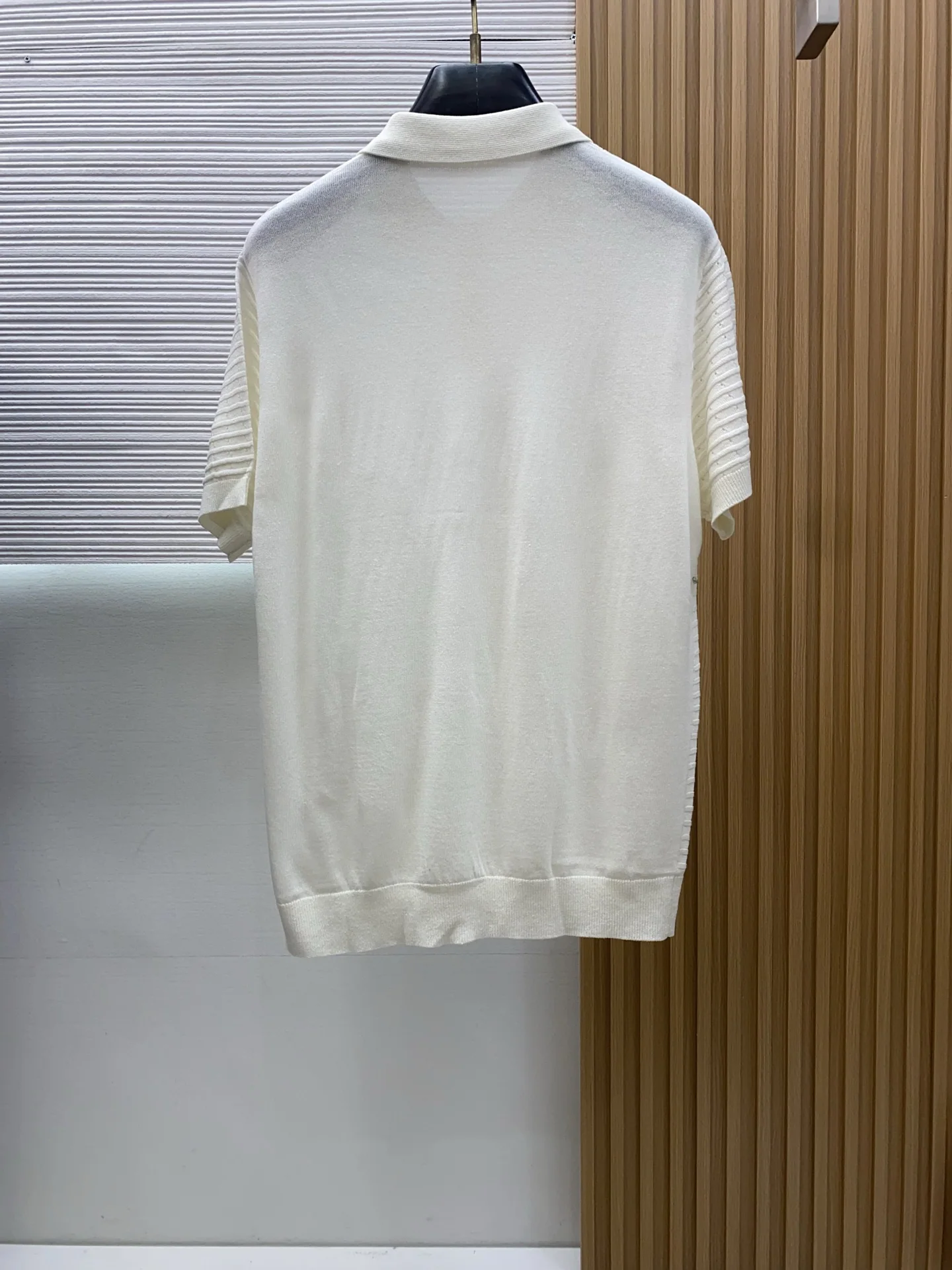 로로피아나 남성 린넨 혼방 반팔 카라 셔츠 상세 이미지 8