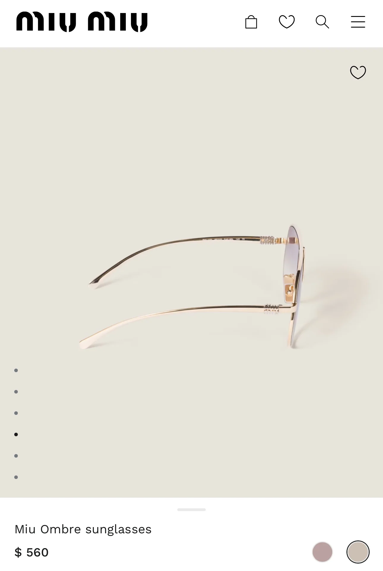 미우미우 선글라스 73167 Miu Miu Sunglasses 상세 이미지 7