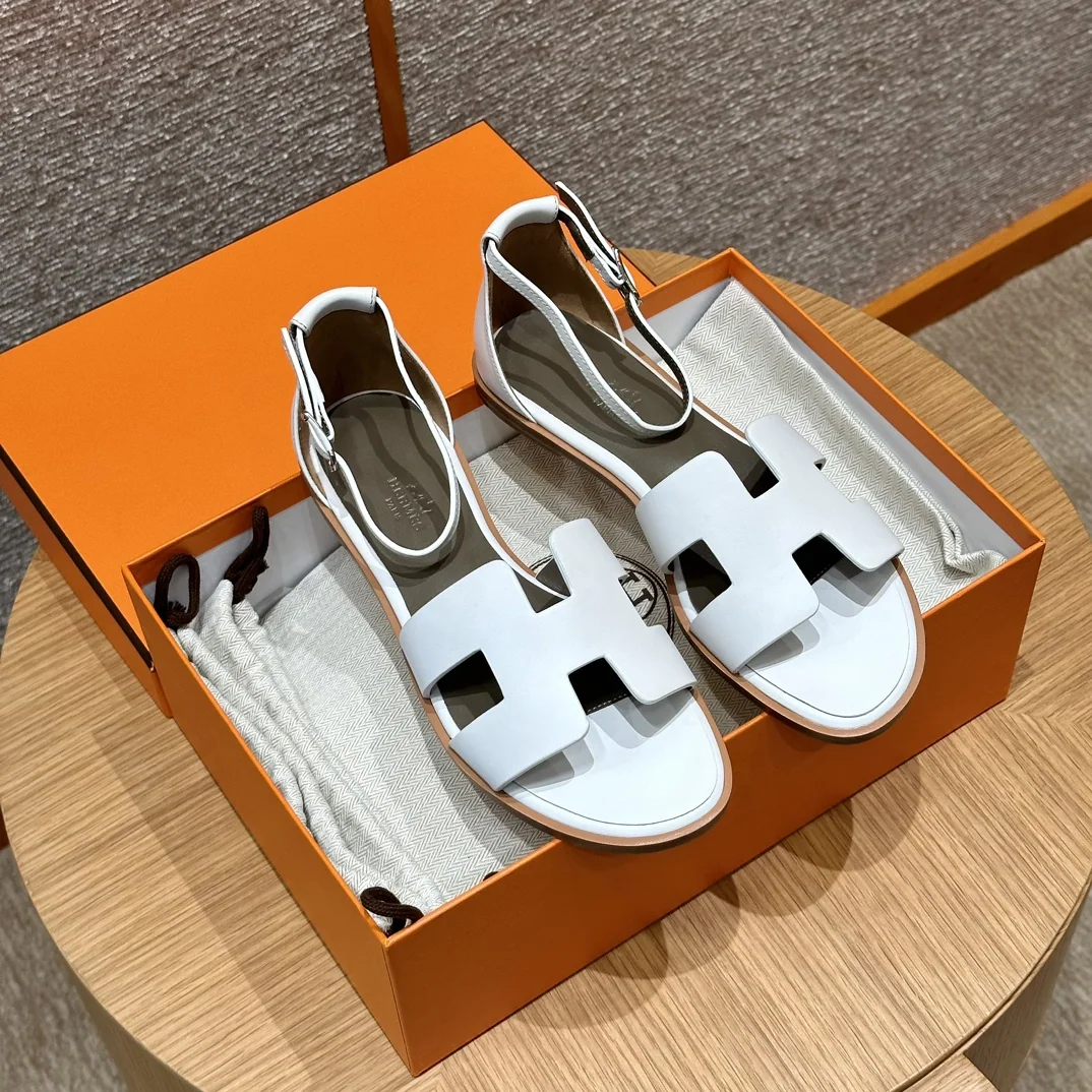 에르메스 산토리니 샌들 퓨어 화이트 8552 상세 이미지 2