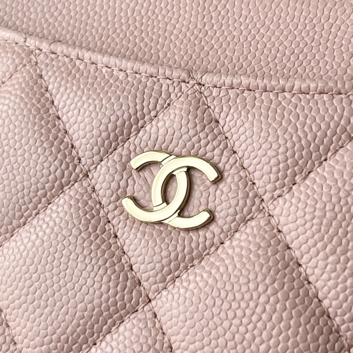 샤넬 토스트 코인 지갑 벚꽃 핑크 소가죽 상세 이미지 6