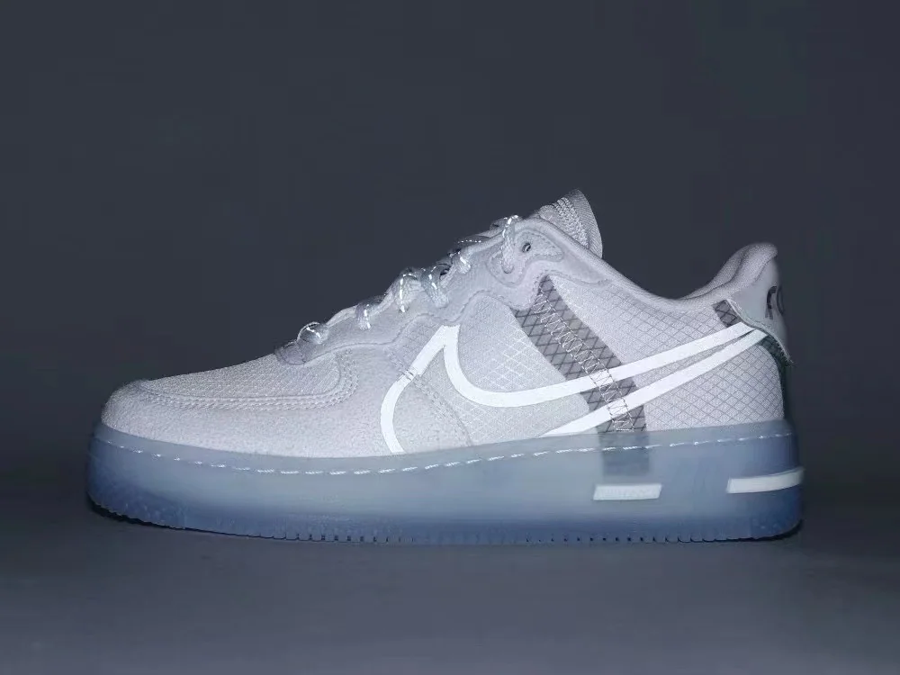 나이키포스 아이스 블루 에어 포스 1 리액트 QS 신발 상세 이미지 2