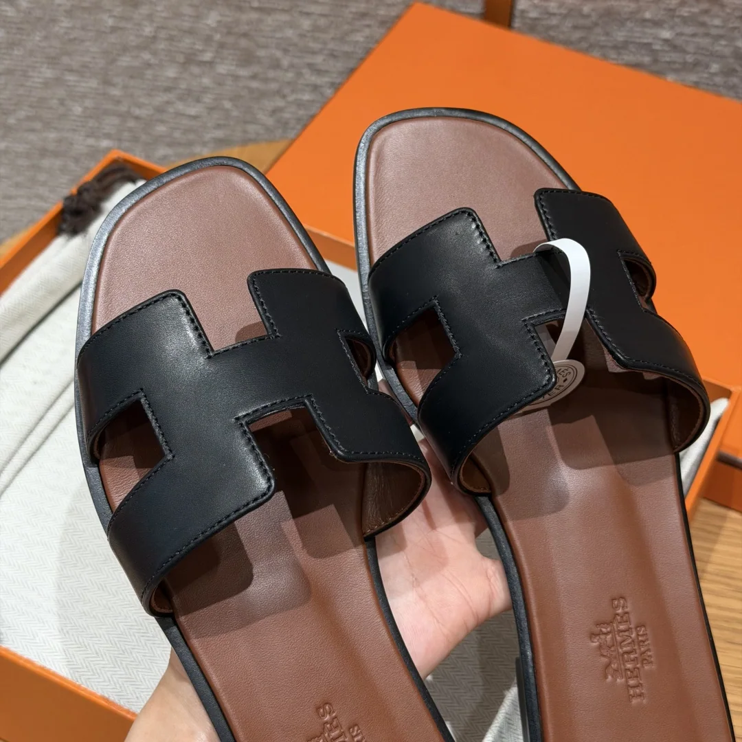 에르메스 181 오란 블랙 슬리퍼 8443 상세 이미지 9