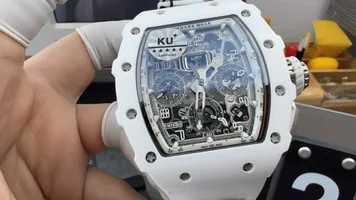 리차드밀 RM 11-03 화이트 세라믹 남성 시계 레플리카 44997 Richard Mille