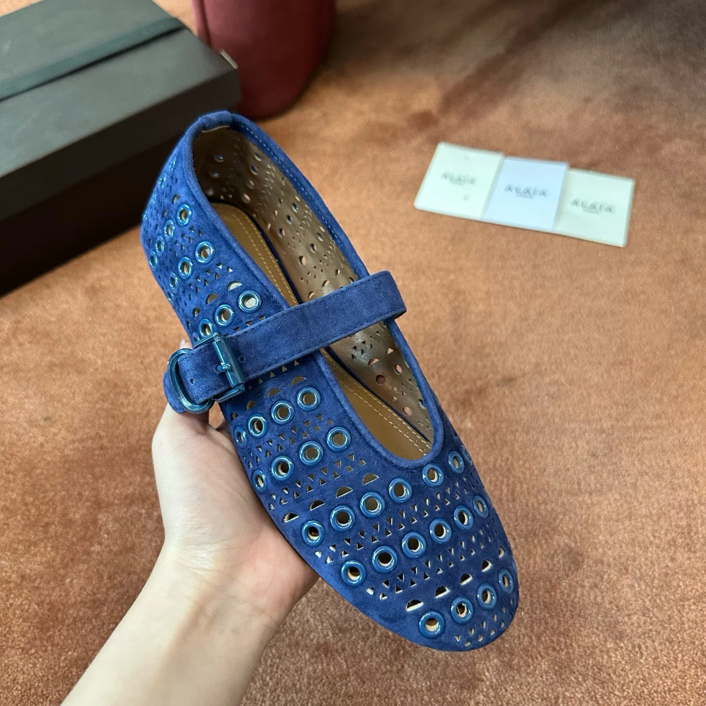 알라이아 짜임 발레리나 슈즈 상세 이미지 3